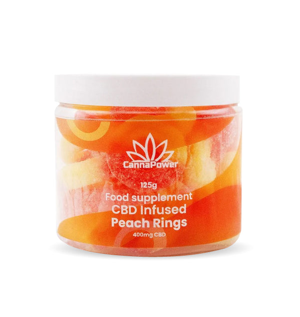 CannaPower CBD - Peach Gummy Rings