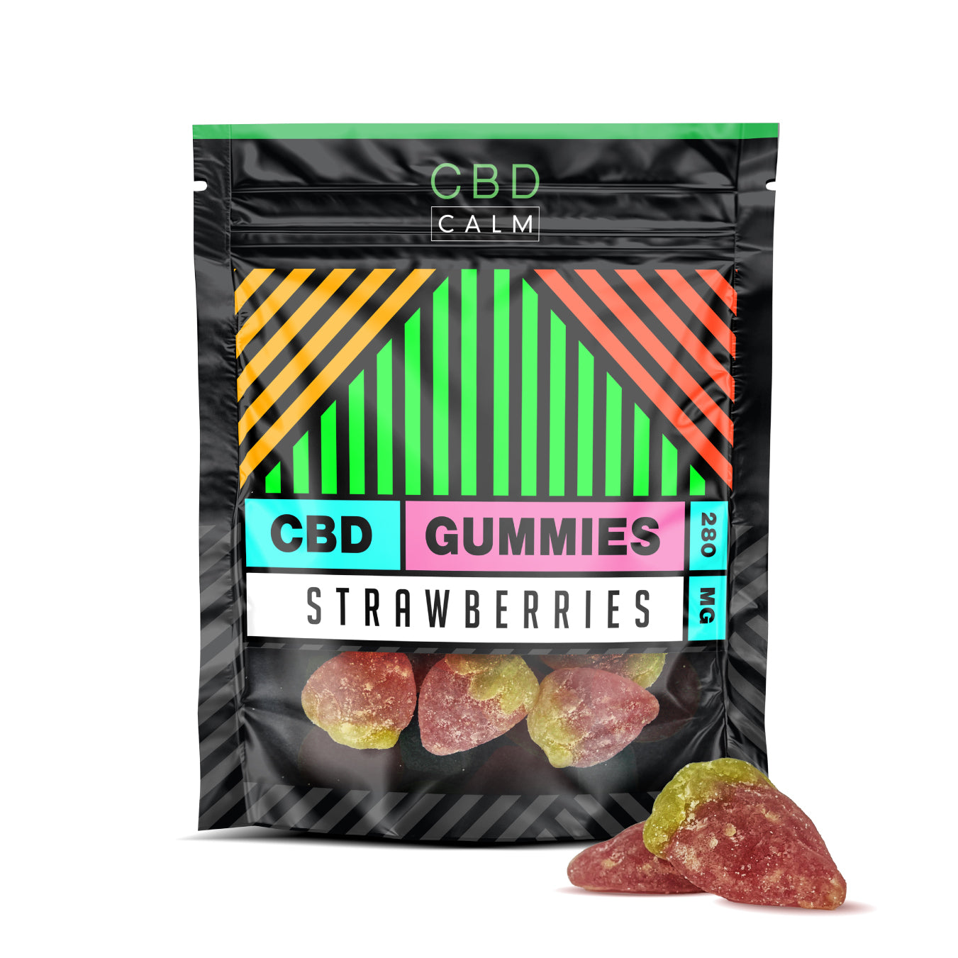 CBD Calm 280mg Strawberries Gummies Grab Bag