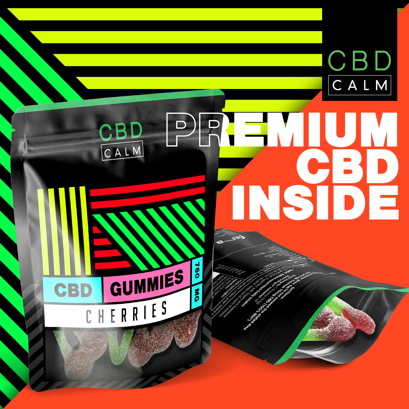 CBD Calm 760mg Cherries Gummies Grab Bag