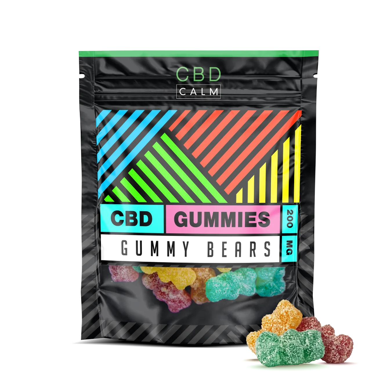 CBD Calm 200mg Sour Bears Gummies Grab Bag