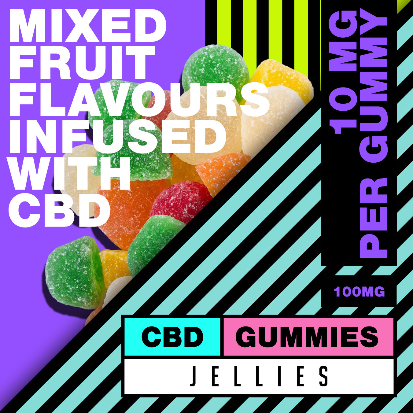 CBD Calm Jellies Gummies Grab Bag 100mg