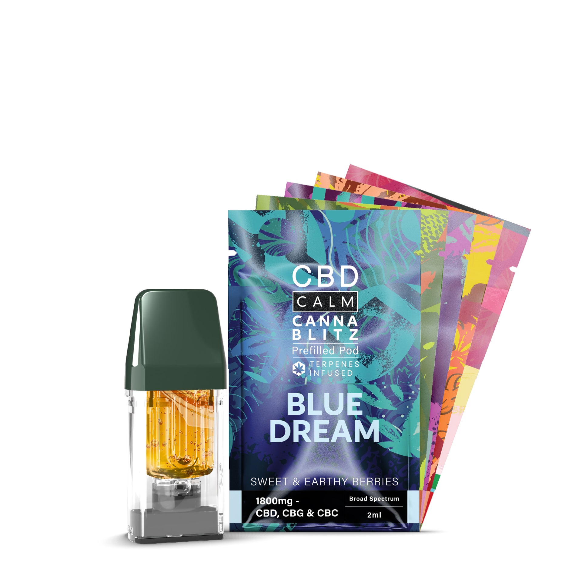 CBD Calm CANNABLITZ 1800mg Prefilled Pod