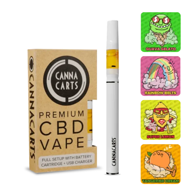 Cannacarts Premium CBD+CBG Vape Kit