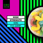 CBD Calm 540mg Worms Gummies