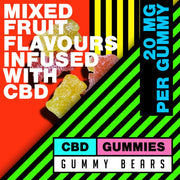 CBD Calm 200mg Sour Bears Gummies Grab Bag