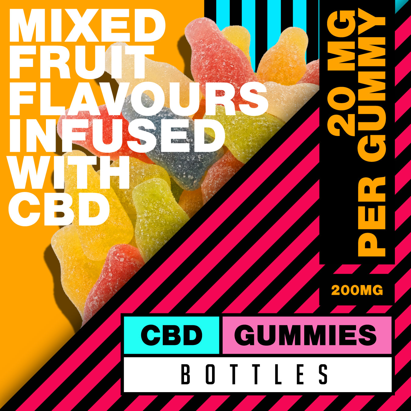 CBD Calm 200mg Bottles Gummies